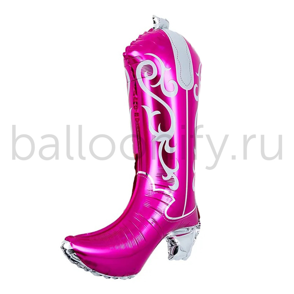Шар (29''/74 см) Фигура, Модные сапожки, Розовый, 1 шт.