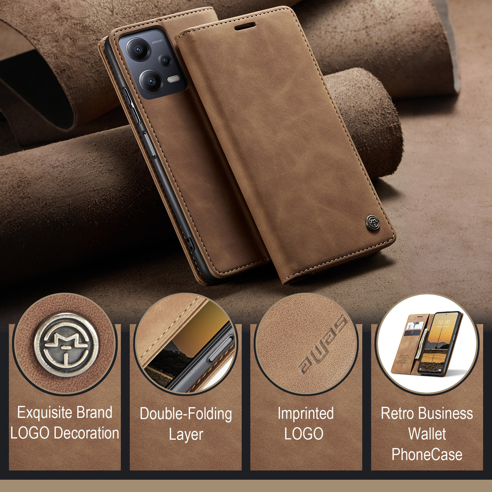 Чехол-книжка CaseMe Matte Xiaomi Redmi Note 12 5G