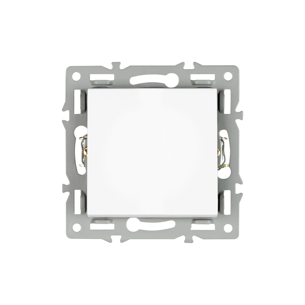 Механизм выключателя одноклавишный непроходной SWT-MK01-PL-WH (250V, 16A) (Arlight, -) 043710