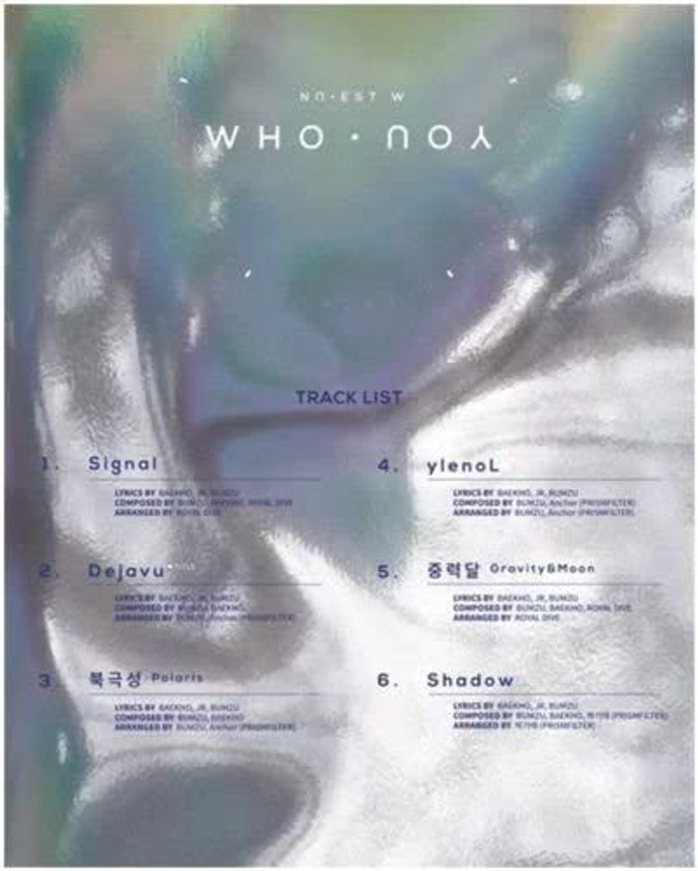 Альбом Nu'est W - Who, You 2nd Album 2 Version SET