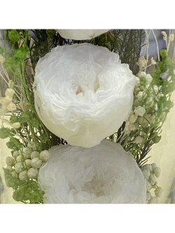 натуральные цветы в стекле, вакуум