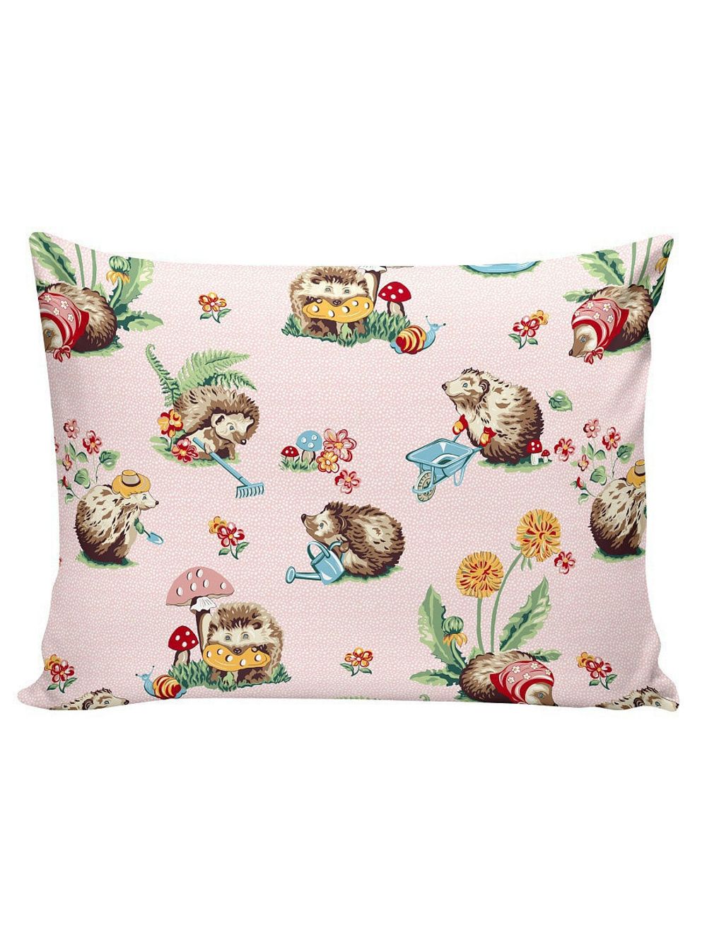Наволочка 1шт поплин Milky Garden "Hedgehog" 50x70 см на молнии