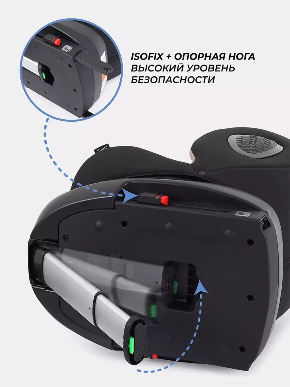 Автокресло RANT AY819 "HELIX" isofix Beige (40-150см)