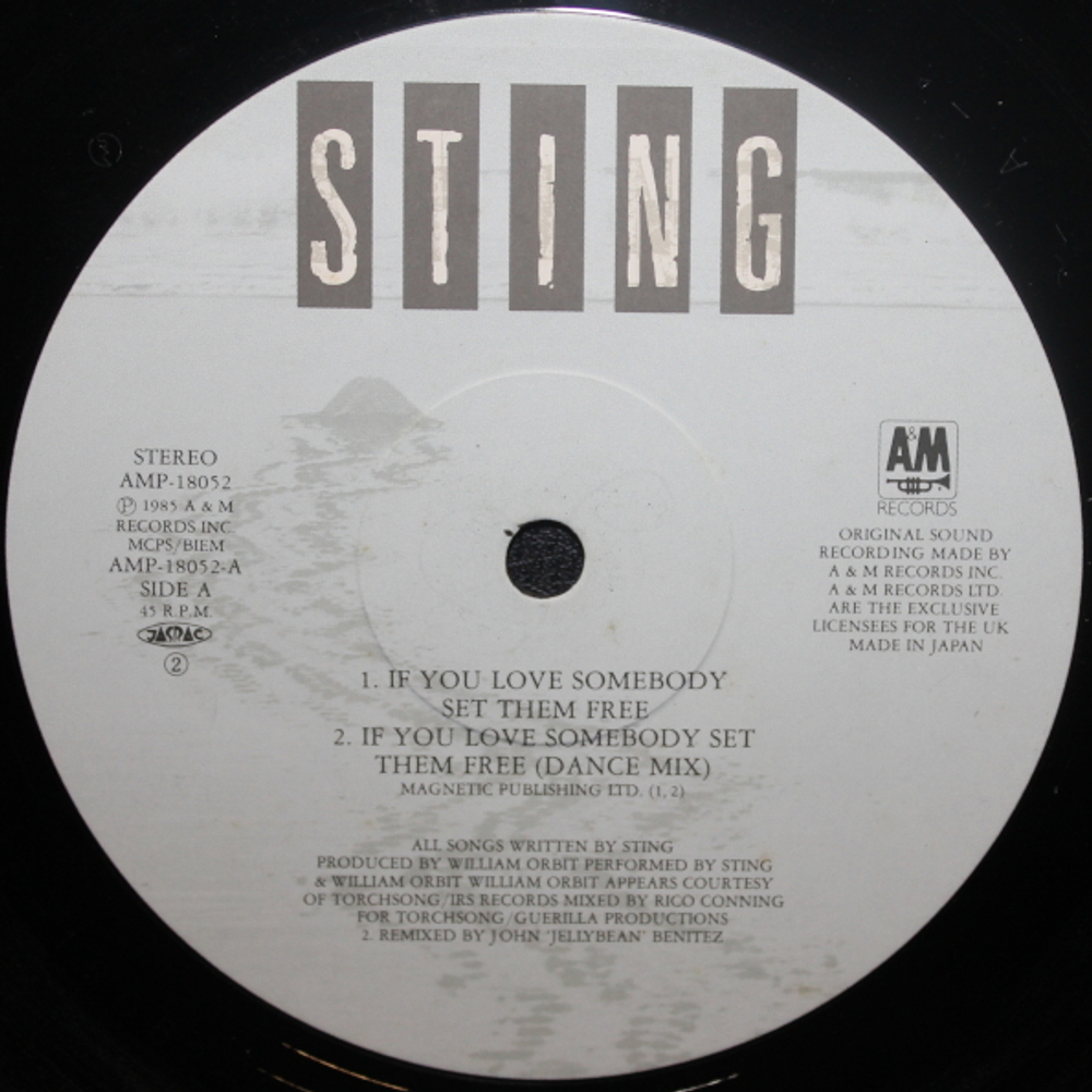 Sting / If You Love Somebody Set Them Free (12" Vinyl)