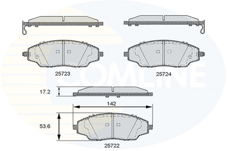 COMLINE - CBP36083-CML - Brake Pad Set, disc brake