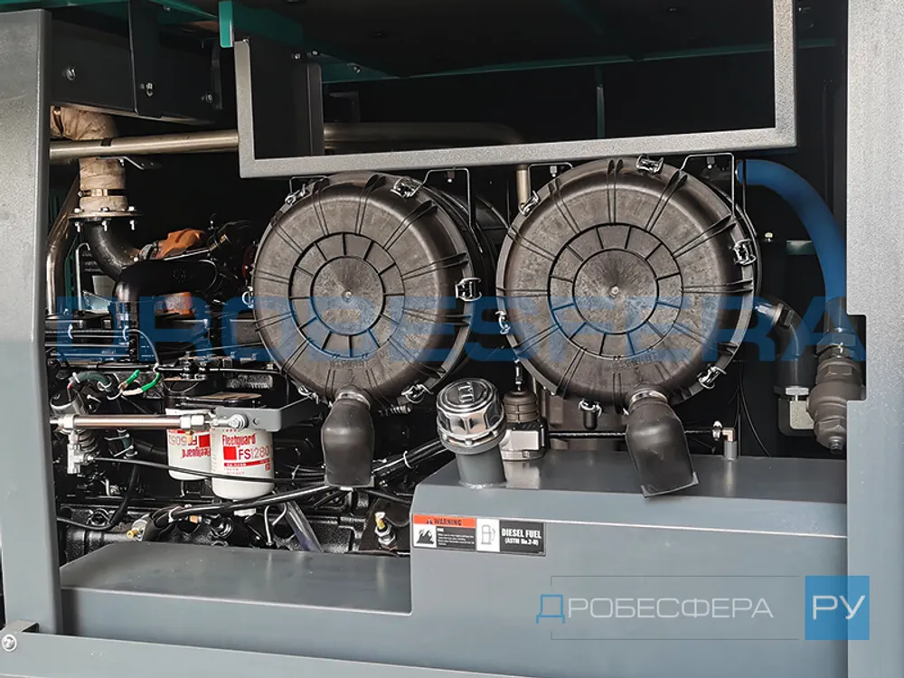 Дизельный винтовой компрессор MB390D MasterBlast передвижной