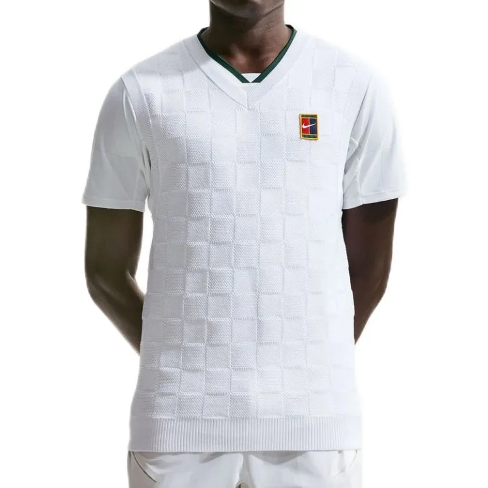 Мужская теннисная жилетка Nike Court Slam Sweater - white