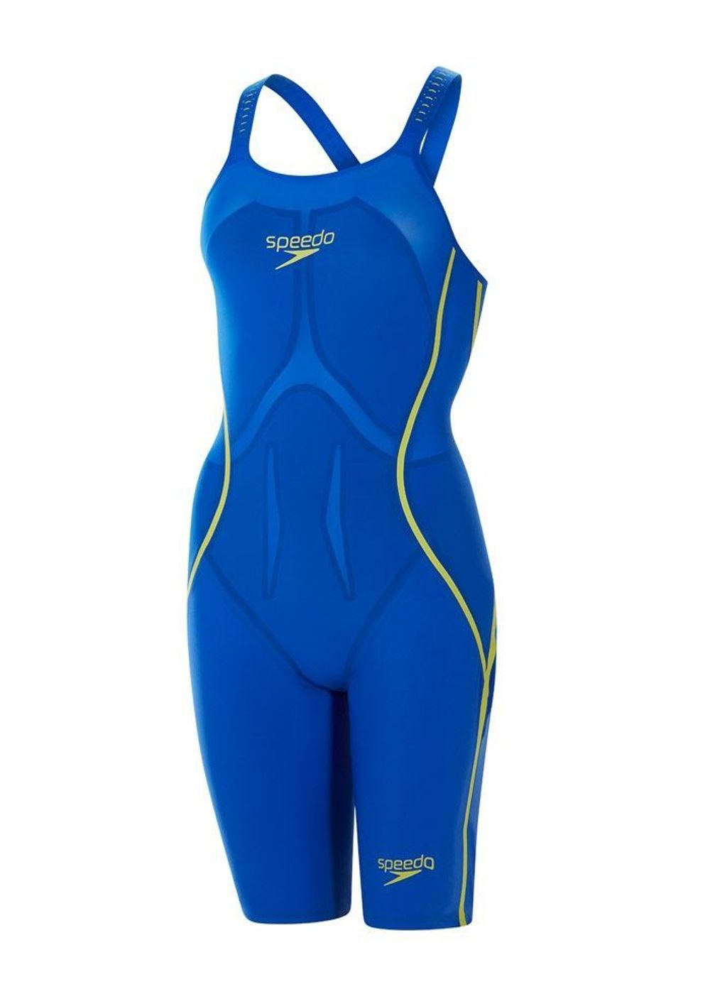 (2018) Стартовый костюм SPEEDO FASTSKIN LZR RACER X Closedback Kneeskin beautiful blue/radical green ПОД ЗАКАЗ