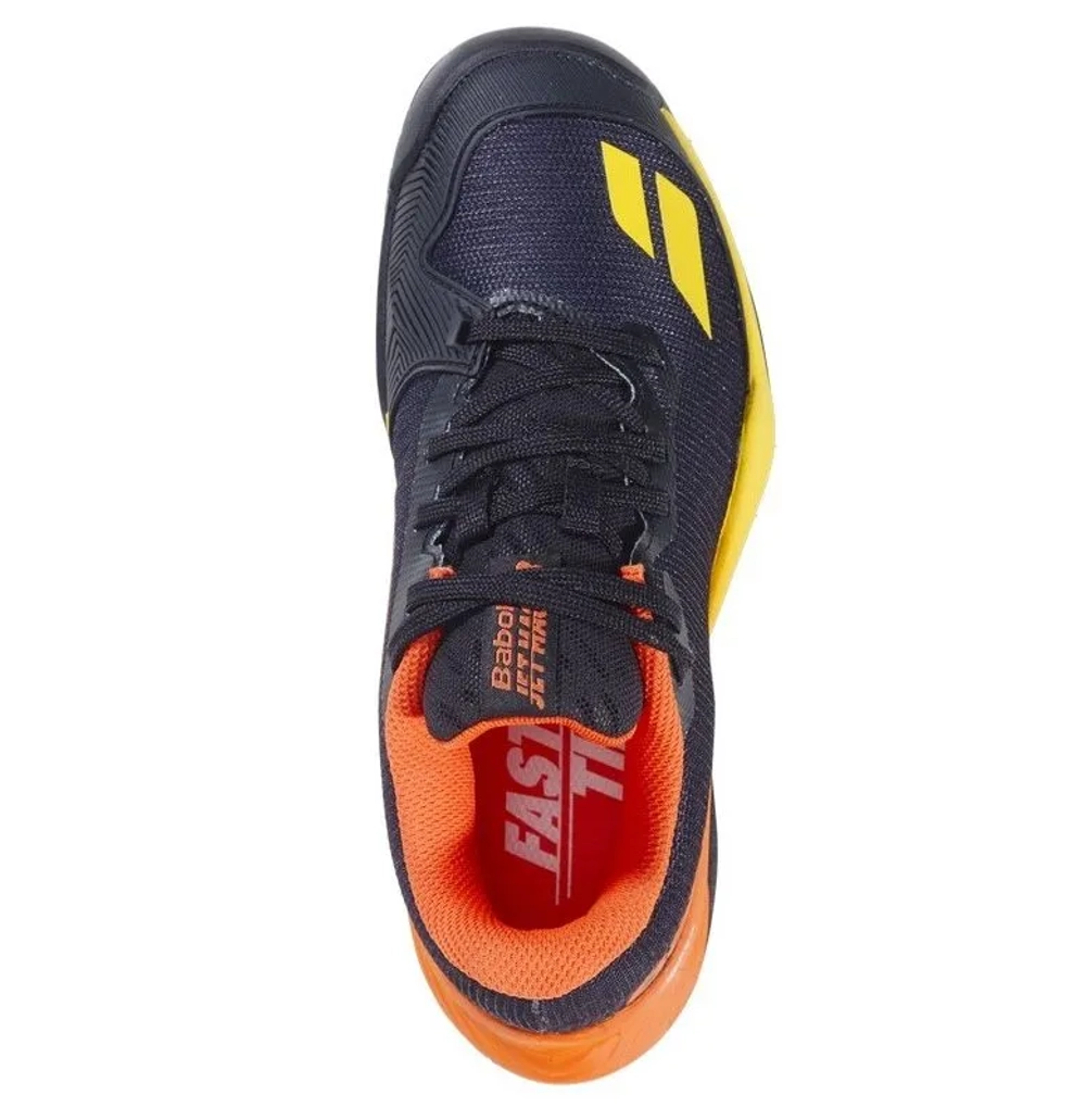 Детские Кроссовки теннисные  Babolat Jet Mach 3 Junior All Court - black/sunset