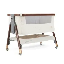 Колыбель приставная Tutti Bambini CoZee Luxe Walnut Cream с колесами