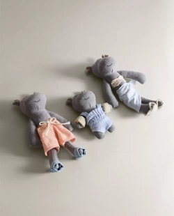 ZARA HOME НАБОР ДЕТСКИХ ИГРУШЕК "СЕМЕЙСТВО БЕГЕМОТИКОВ", РАЗНОЦВЕТНЫЙ