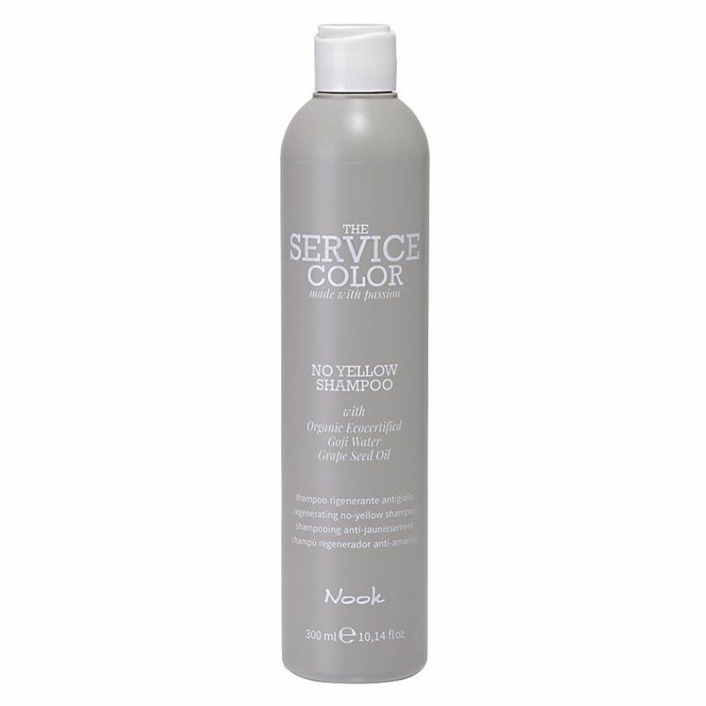 NOOK Шампунь-корректор для обесцвеченных волос -Service Сolor NO YELLOW Shampoo ,300 мл