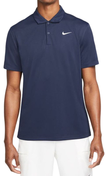 Мужское теннисное поло Nike Men's Court Dri-Fit Solid Polo - небесный
