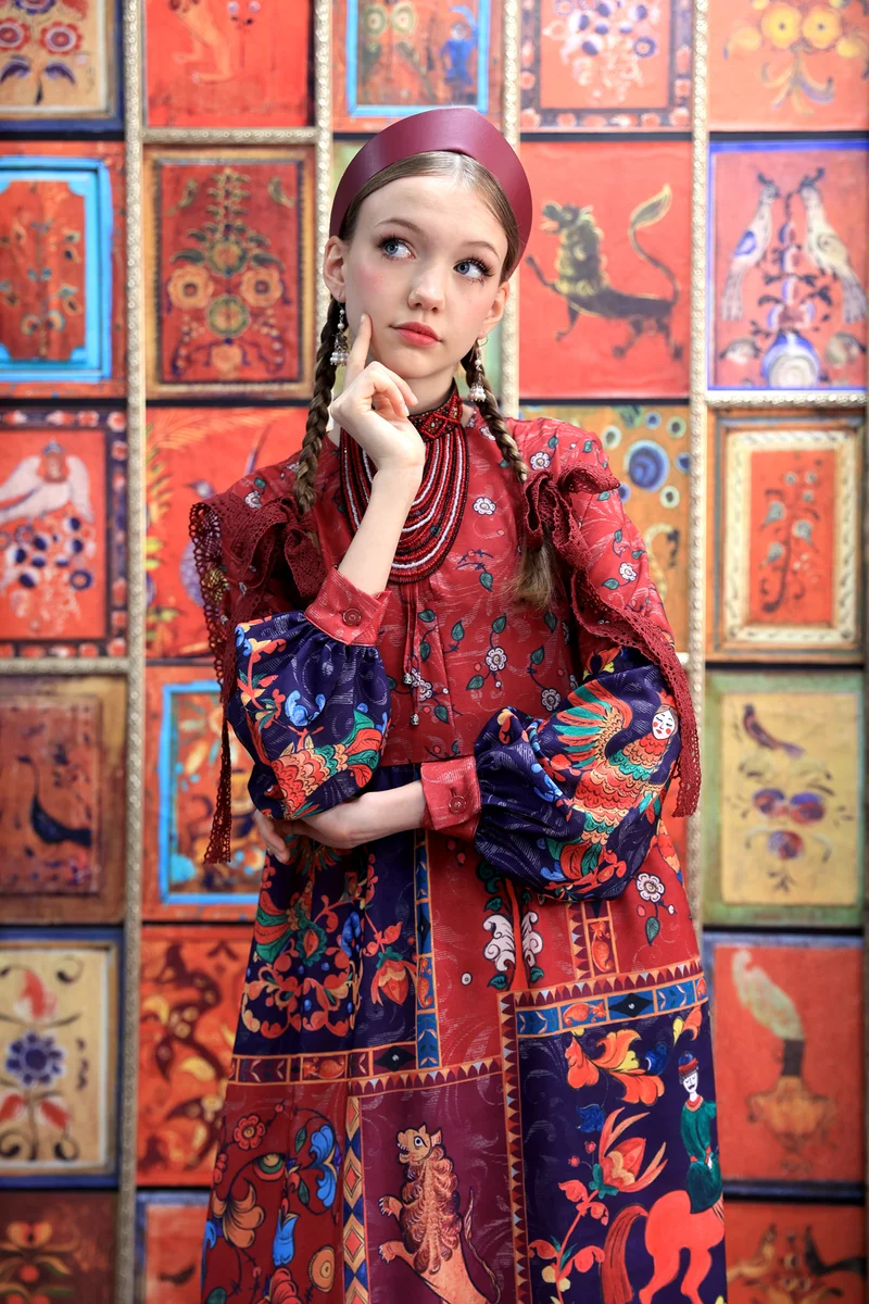 Платье "Крестьянка. Масленица"