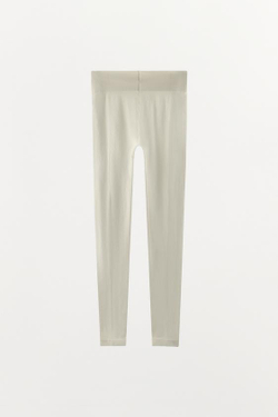 ZARA БЕСШОВНЫЕ ЛЕГИНСЫ, ЭКРЮ