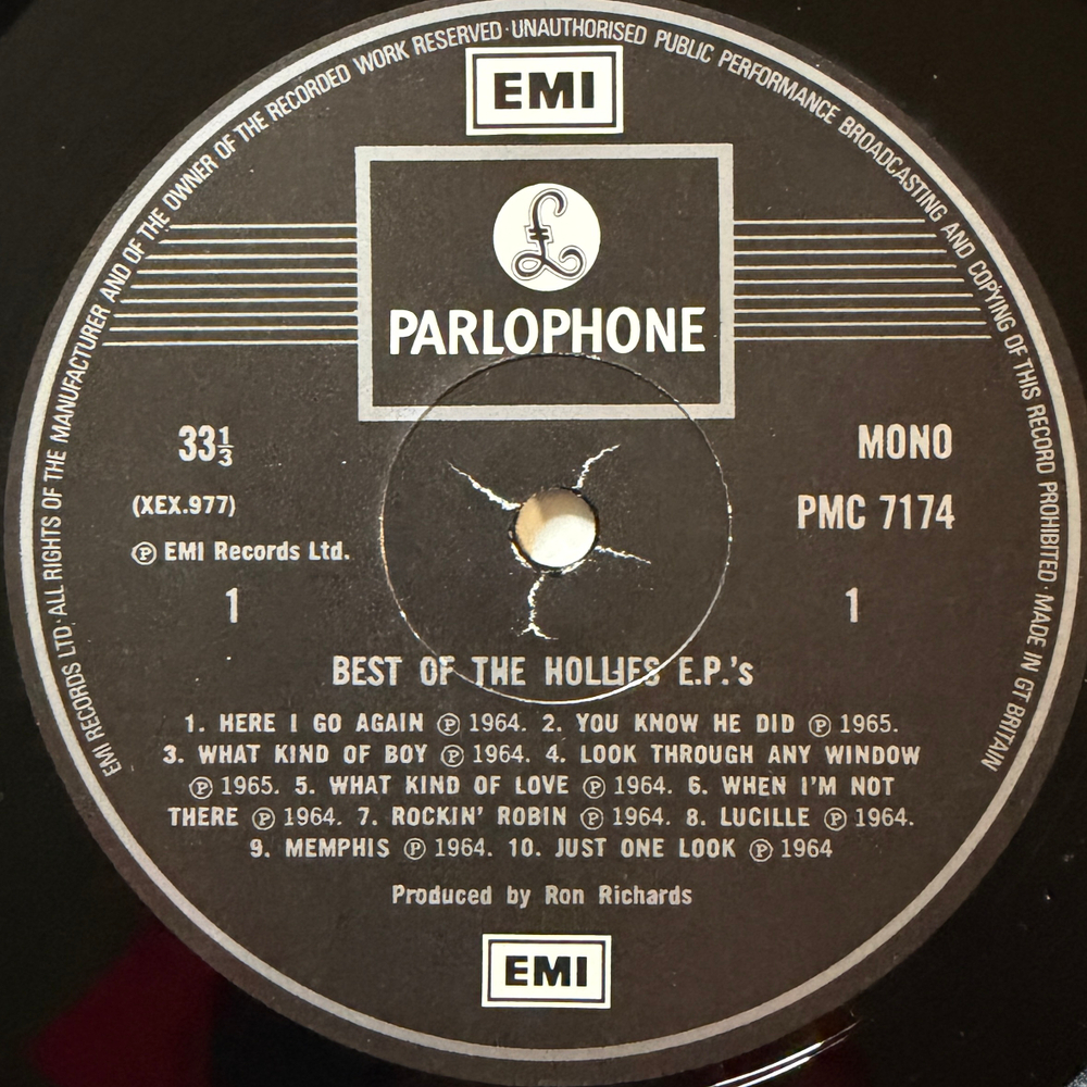 The Hollies – The Best Of The Hollies E.P.s (Англия 1978г.)