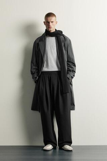 ZARA БРЮКИ COMFORT RELAXED FIT, ЧЕРНЫЙ