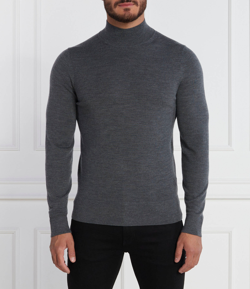 Хлопковый гольф Calvin Klein - графитовый(K10K110424)