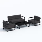 Лаунж зона Ideal Patio СИЛЕНА антрацит - каркас карбон
