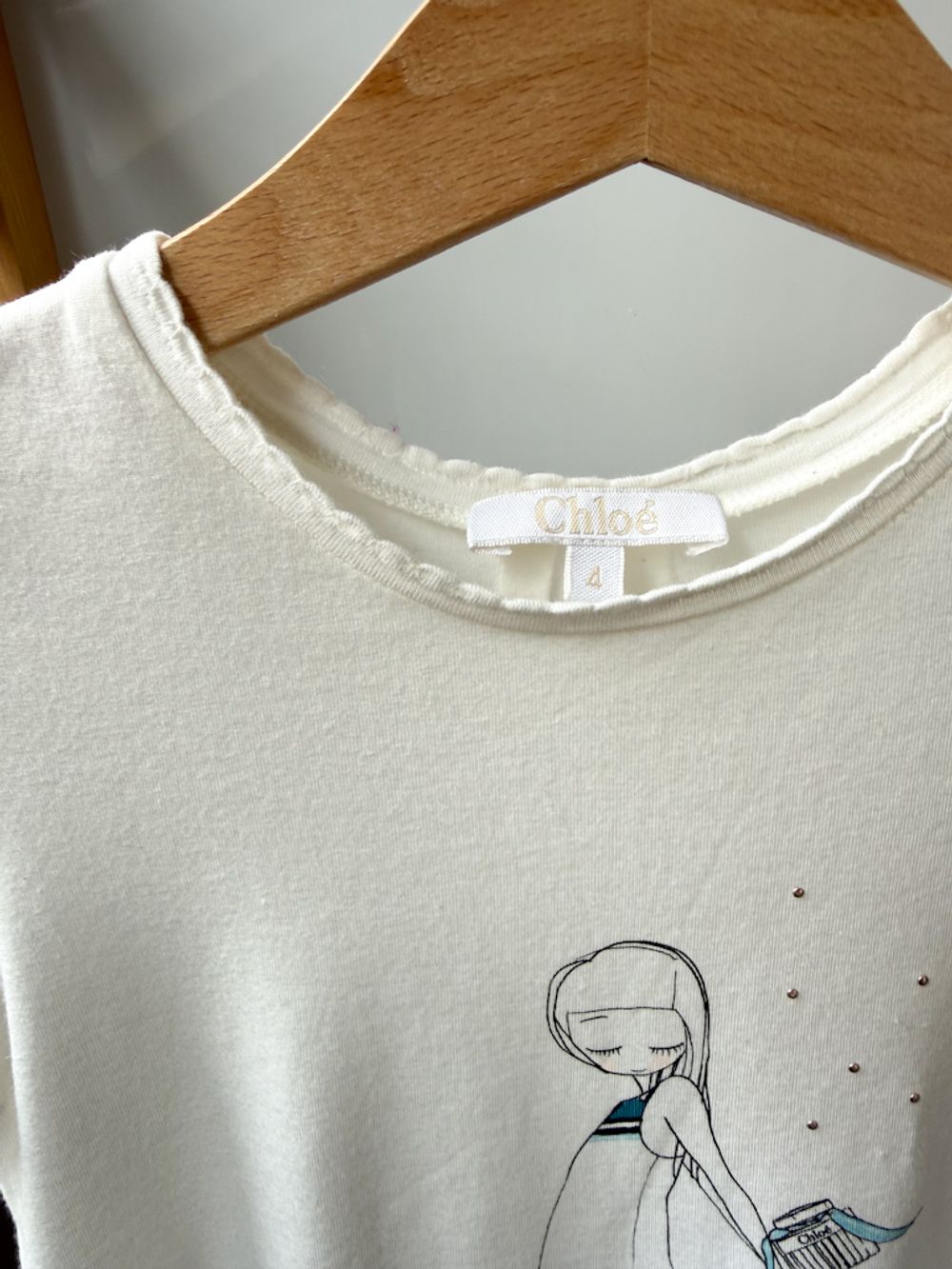 Хлопковая футболка Chloe, 104