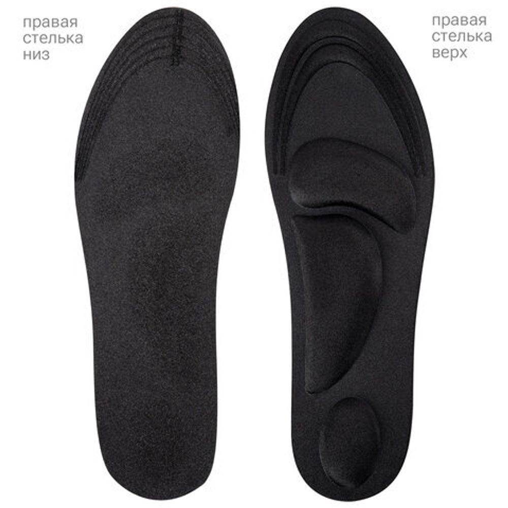 Стельки для обуви с супинатором 4D COMFORT PLUS, материал FOAM, размер RU 34-39 / EU 35-40, с линиями выреза, SHEGRA (ШЕГРА), 700744