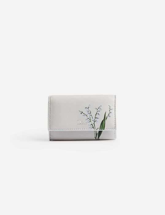 Кошелек Dior Glycine Wallet Lily of the Valley White Multicolor