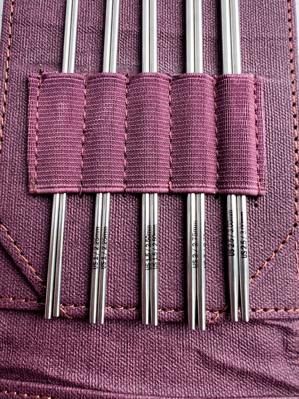 Набор съемных укороченных спиц 9см/5пар Flight Mini Maroon Lykke