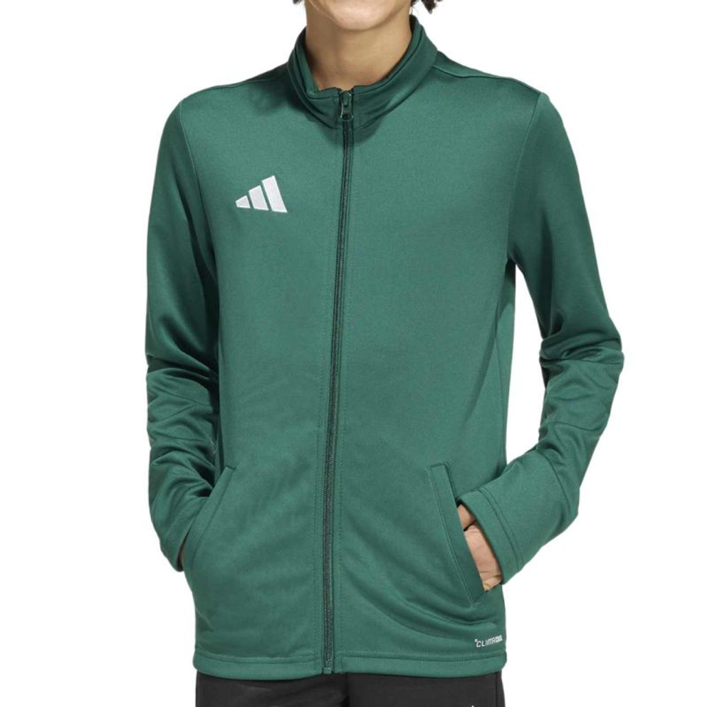 Детская теннисная толстовка Adidas Kids Entrada 26 Track - dark green/white