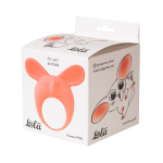 Оранжевое эрекционное кольцо 3,5см с вибрацией Lola Games Mimi Animals Fennec Phil Orange 7000-24lola