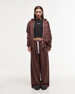 Zip-Up Hoodie LOGO French Roast