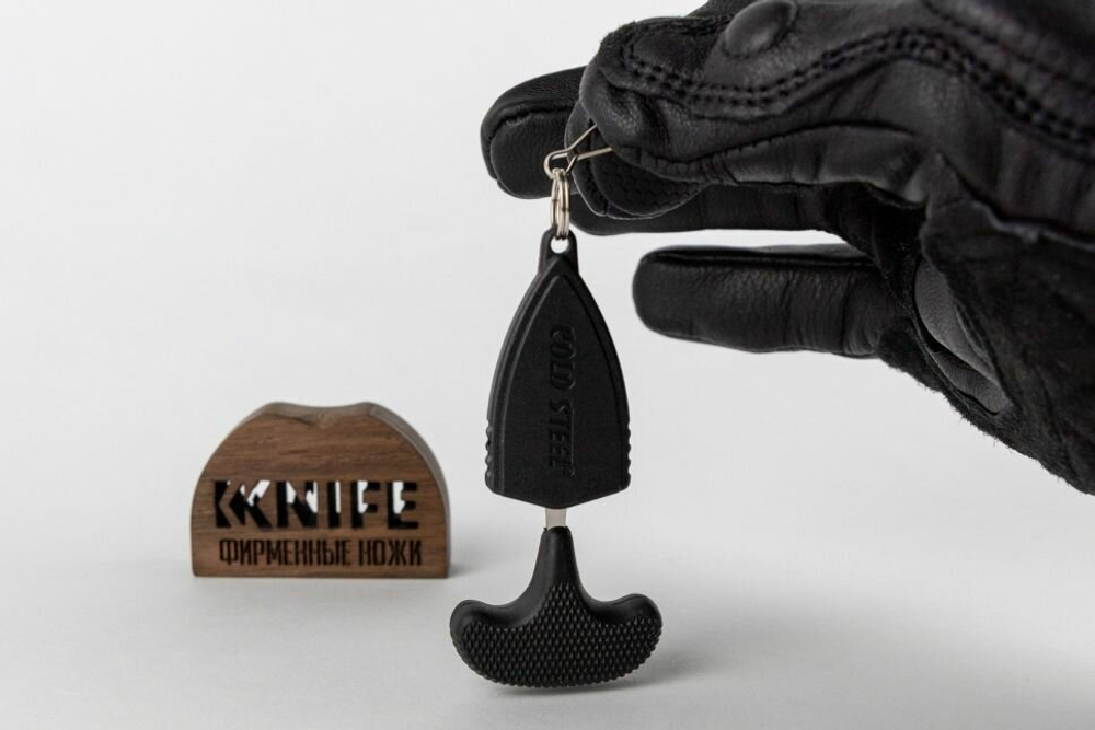 CS_43NSK Mini Pal - нож с фикс. клин., AUS8A, резин. рук-ть пластиковые ножны