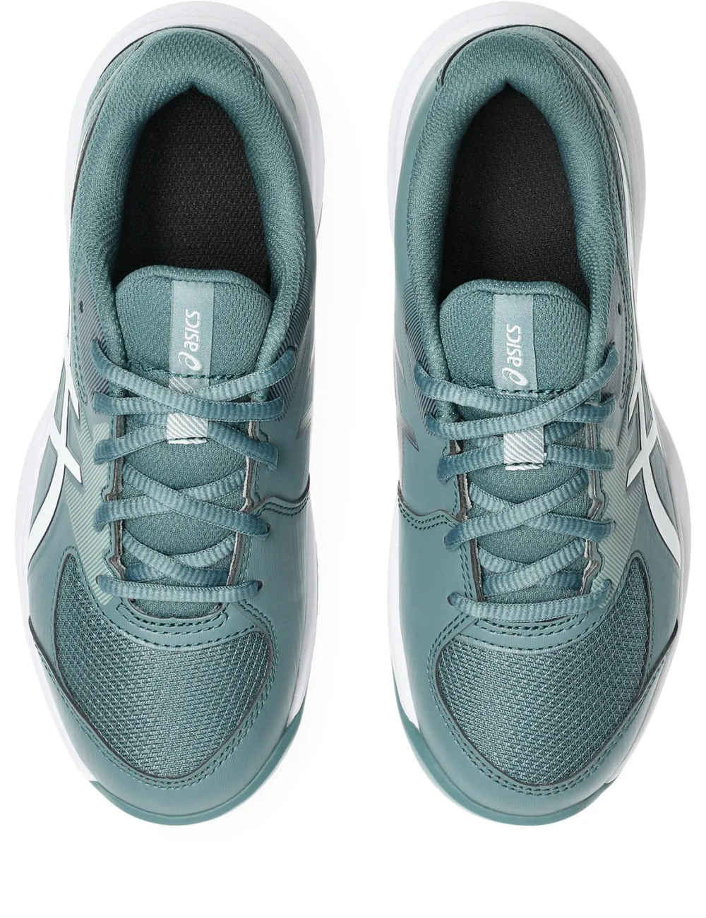 Детские теннисные кроссовки Asics Gel-Game GS Clay/OC - foggy teal/white