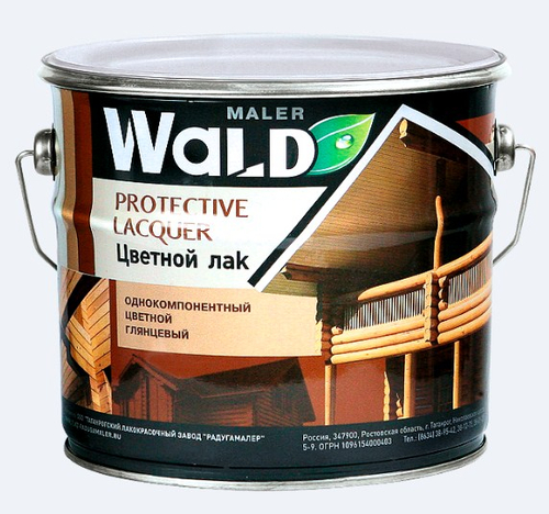 Лак WALD глянцевый калужница  1л   РАДУГА