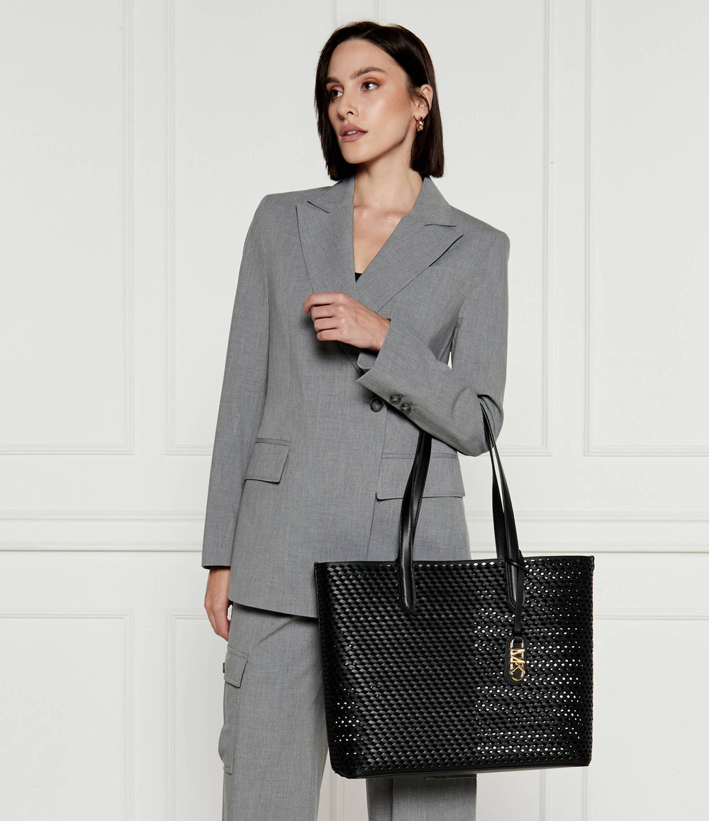 Кожаная сумка-шопер + поясная сумка Michael Kors - черный(30T4GZAT4L)