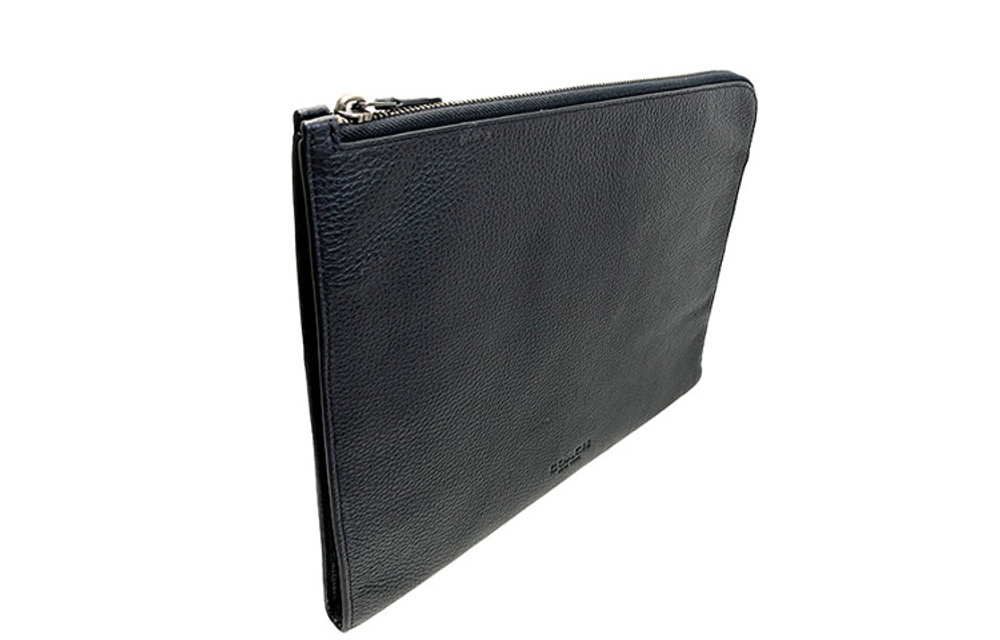 COACH Leather Clutch Briefcase Large Men"s Black