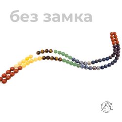 Нить бусин микс