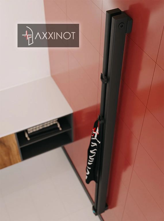 Axxinot Cardea VE 2000 - вертикальный электрический трубчатый радиатор высотой 2000 мм, черный
