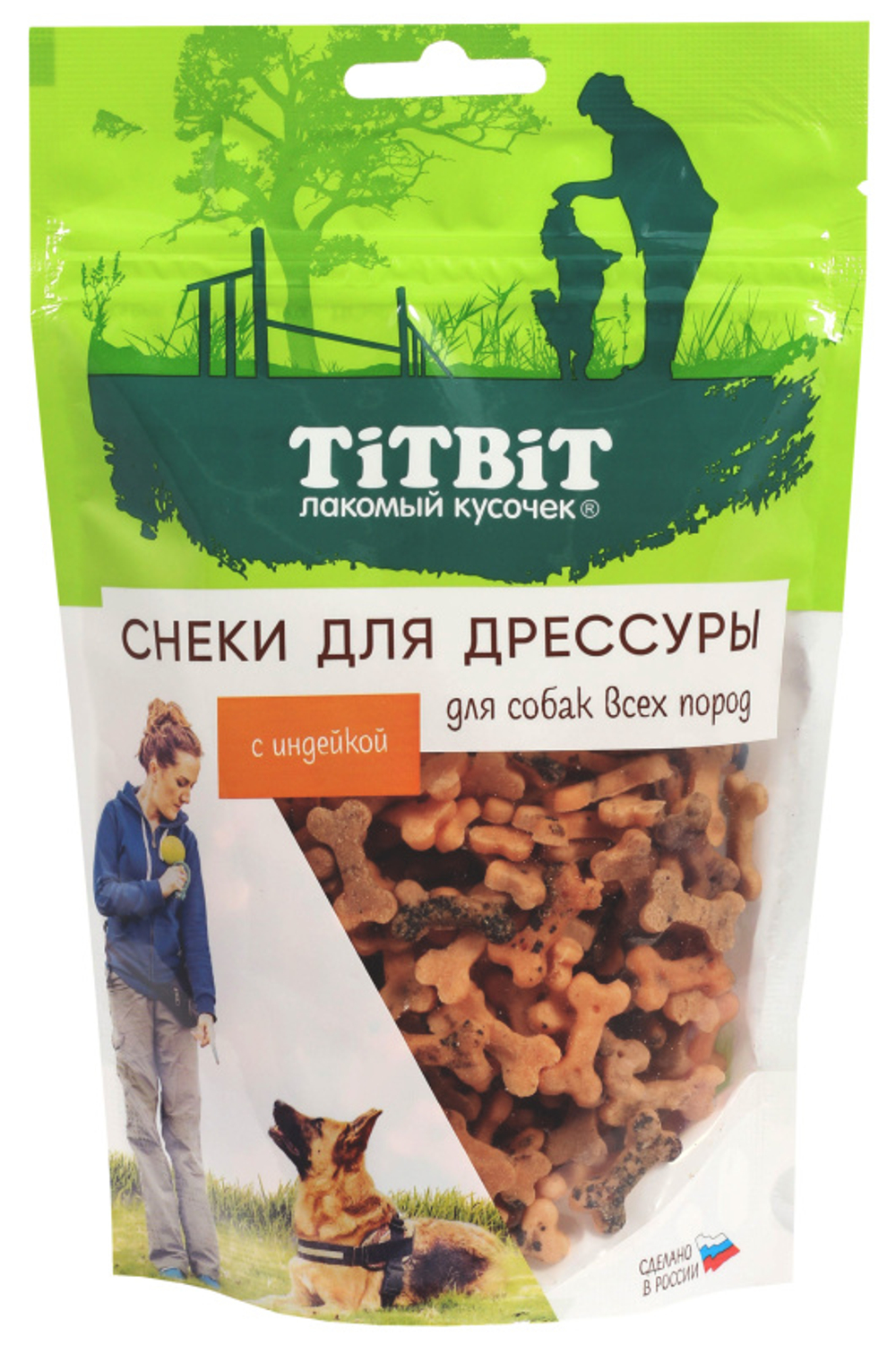 TITBIT Лакомство для собак "Снек для дрессуры с индейкой" 0,1 кг