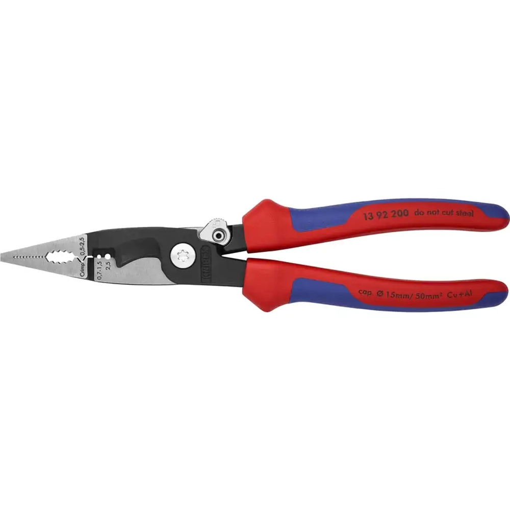 Электромонтажные клещи черненые 200 мм Knipex 13 92 200 SB