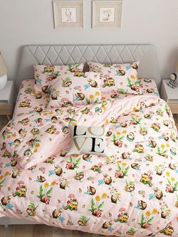 Наволочка 1шт поплин Milky Garden "Hedgehog" 50x70 см на молнии