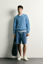 СВИТЕР КЛАССИЧЕСКОГО КРОЯ ИЗ ХЛОПКА И ЛЬНА — ZARA · 2632/309