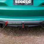 Карбоновый диффузор заднего бампера со стоп-сигналом для BMW X5M F95 Рестайлинг 2023+ БМВ