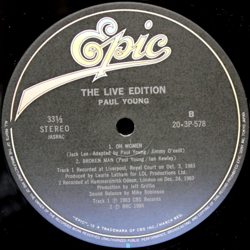 Paul Young / The Live Edition (LP)