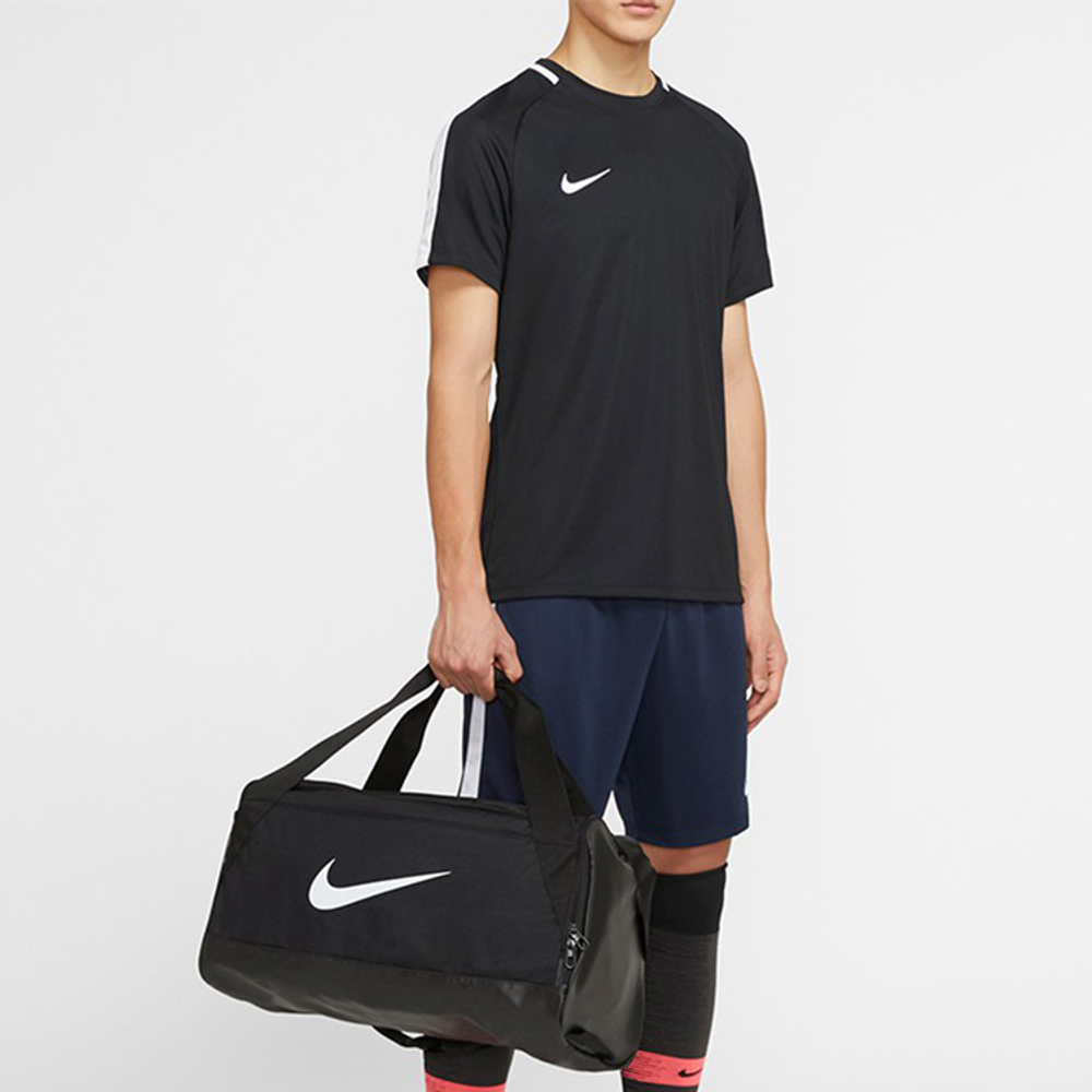 Nike Polyester Gym Bag Camping Bag One Shoulder Crossbody Handheld Travel Bag Unisex Black