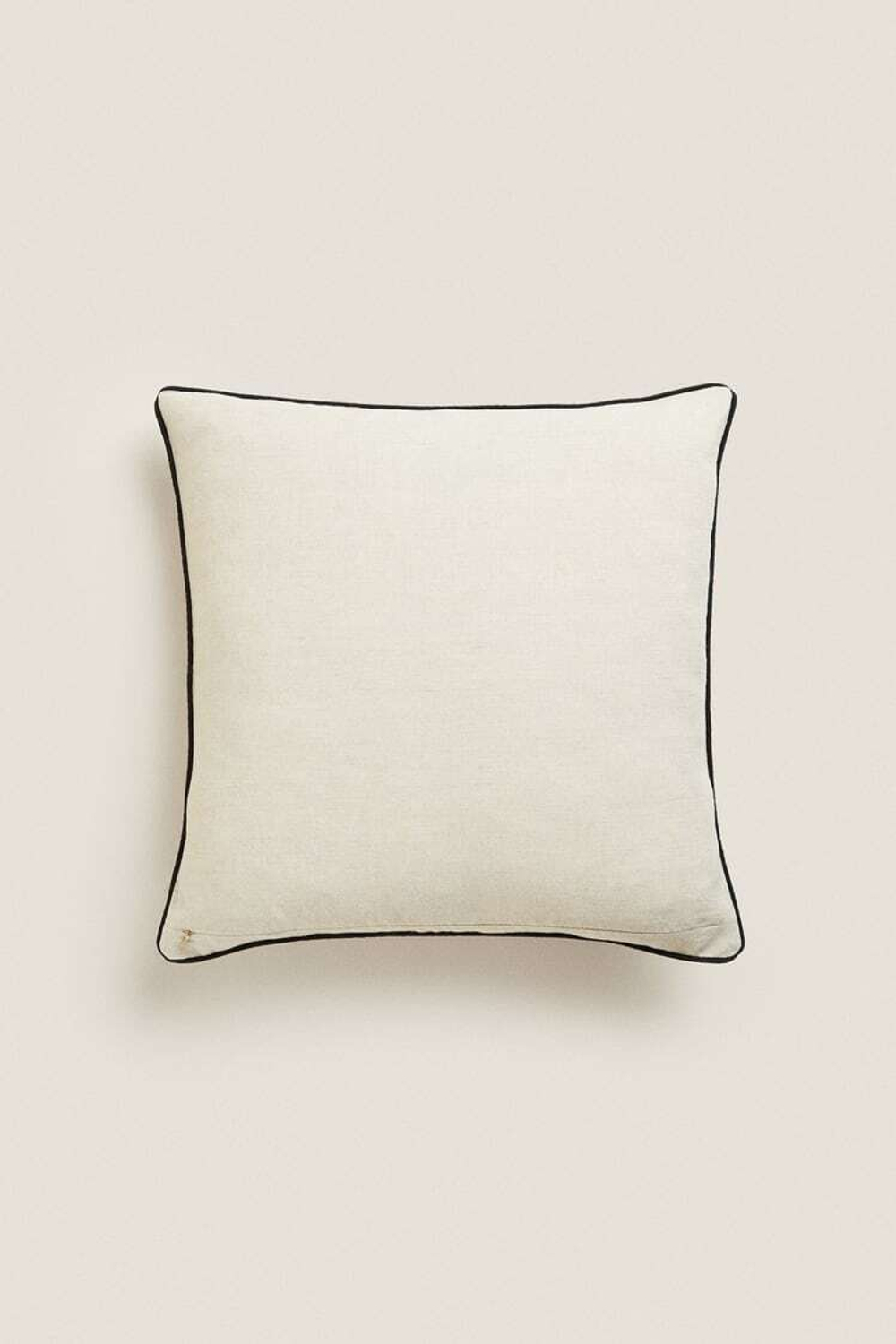 ZARA HOME ЧЕХОЛ ДЛЯ ДЕКОРАТИВНОЙ ПОДУШКИ С ВЫШИВКОЙ, СВЕТЛО-БЕЖЕВЫЙ