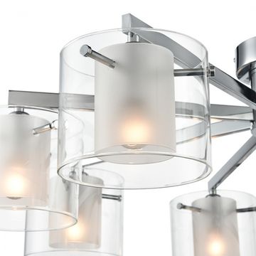 Люстра потолочная 8*E14 8261/8C хром/прозрачный MODERNI Verdi Lumion