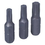 KING TONY (1003TQ01) Набор вставок (бит) 1/4", TORX, Т20, Т25, Т30, 3 предмета