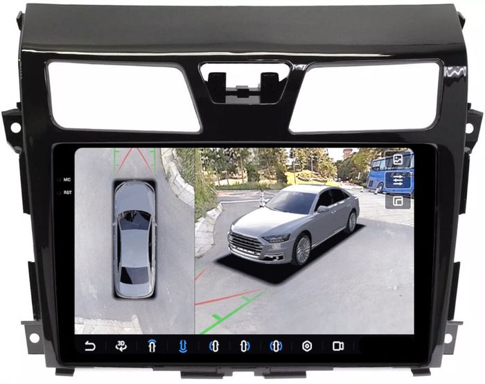 Магнитола для Nissan Teana L33 2014-2016 - FarCar BX2004M-360 монитор 10.36" 2K QLED на Android 13, Быстрая, CarPlay, 4G SIM-слот, 4 камеры в комплекте