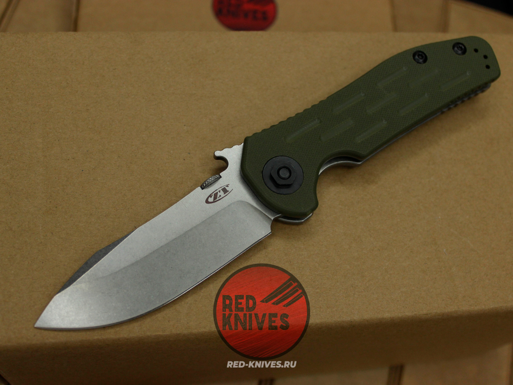 Нож Zero Tolerance 0630 Emerson OD GREEN - клинок стоунвош
