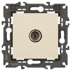Розетка ЭРА Elegance 14-3101-02 TV одиночная IP20 слоновая кость | Эра Elegance